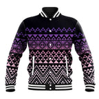 Maori Niho Taniwha Te Wheiao Baseball Jacket Waiporoporo - Aussie Hoodie