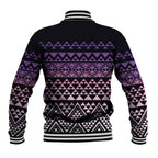 Maori Niho Taniwha Te Wheiao Baseball Jacket Waiporoporo - Aussie Hoodie