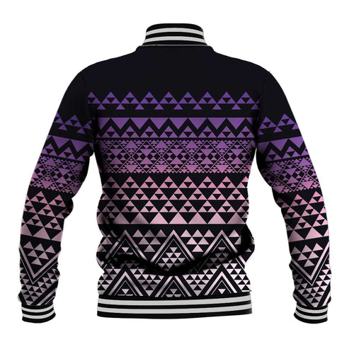 Maori Niho Taniwha Te Wheiao Baseball Jacket Waiporoporo - Aussie Hoodie