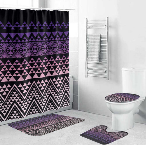 Maori Niho Taniwha Te Wheiao Bathroom Set Waiporoporo - Aussie Hoodie