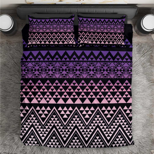 Maori Niho Taniwha Te Wheiao Bedding Set Waiporoporo - Aussie Hoodie