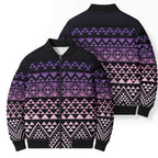 Maori Niho Taniwha Te Wheiao Bomber Puffer Jacket Waiporoporo - Aussie Hoodie