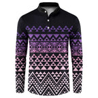 Maori Niho Taniwha Te Wheiao Button Sweatshirt Waiporoporo - Aussie Hoodie