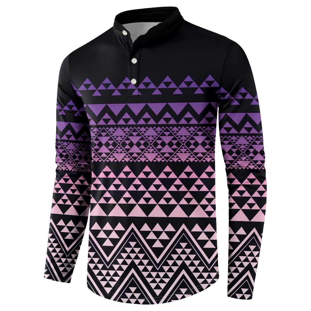 Maori Niho Taniwha Te Wheiao Button Sweatshirt Waiporoporo - Aussie Hoodie