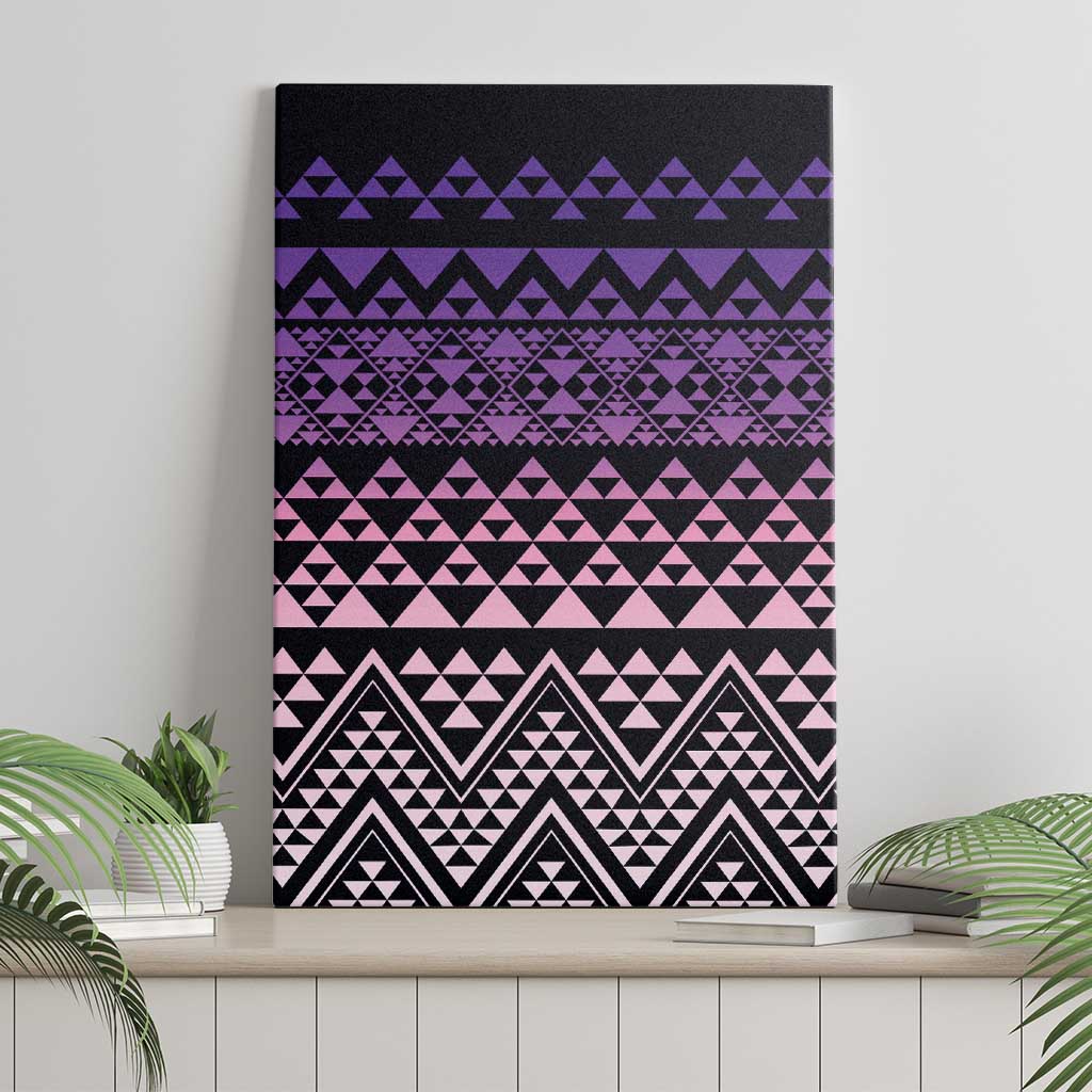 Maori Niho Taniwha Te Wheiao Canvas Wall Art Waiporoporo - Aussie Hoodie