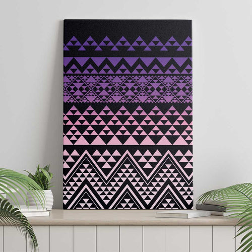 Maori Niho Taniwha Te Wheiao Canvas Wall Art Waiporoporo - Aussie Hoodie