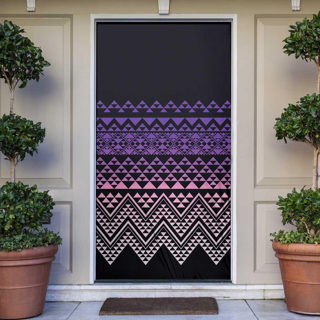 Maori Niho Taniwha Te Wheiao Door Cover Waiporoporo - Aussie Hoodie