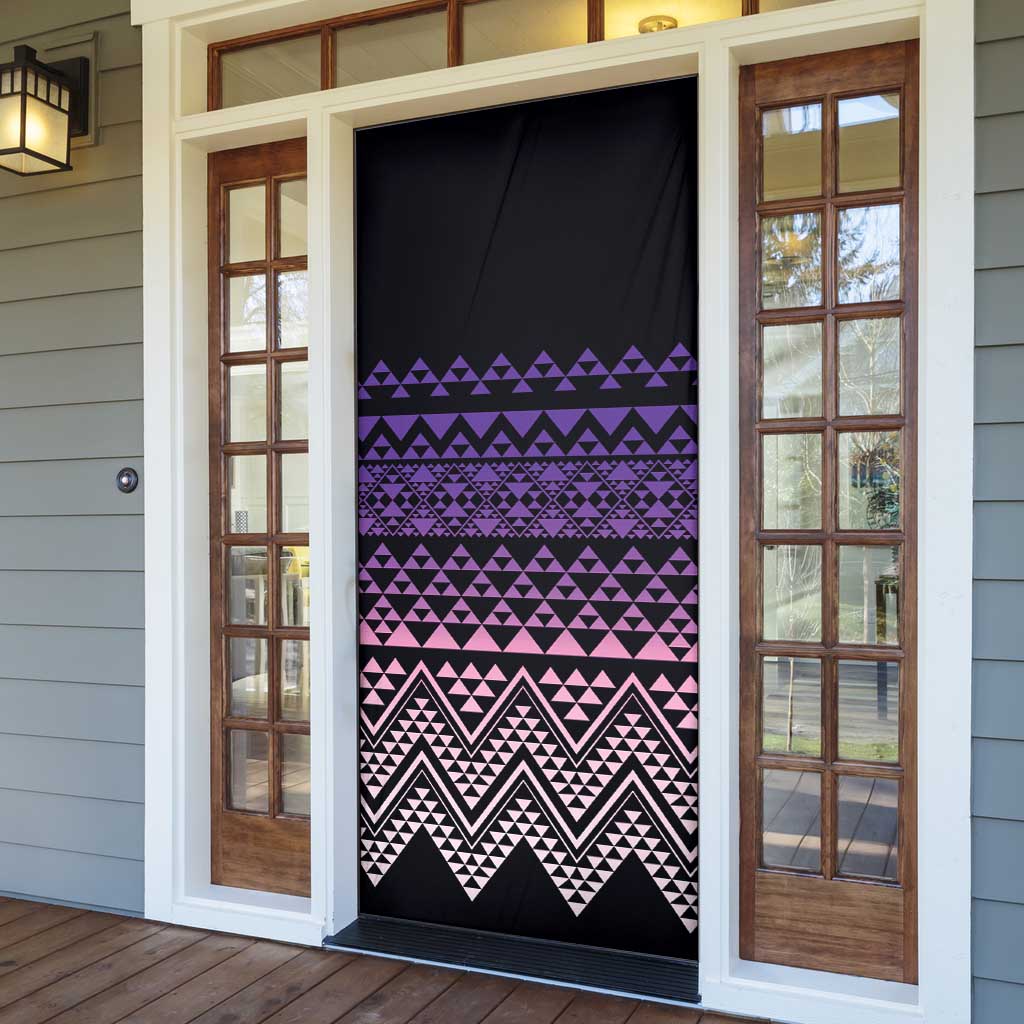 Maori Niho Taniwha Te Wheiao Door Cover Waiporoporo - Aussie Hoodie