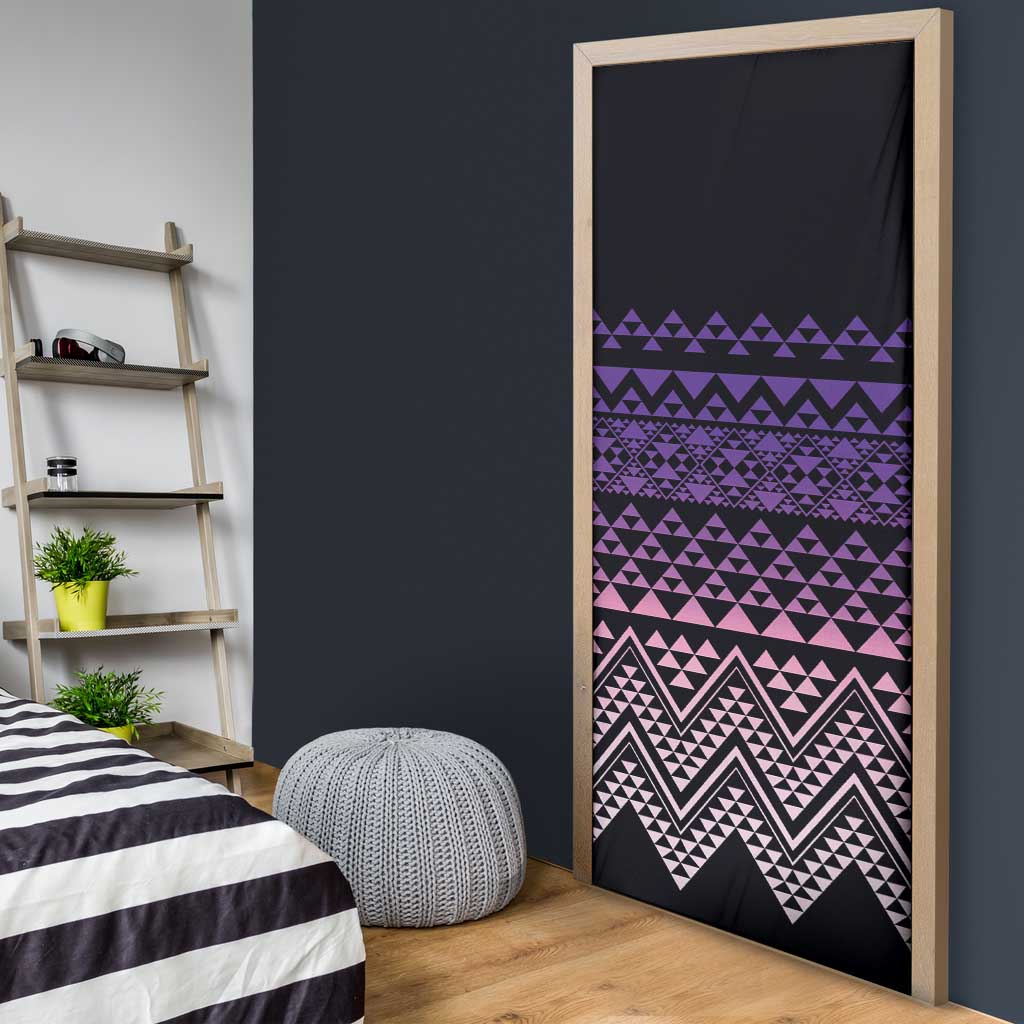 Maori Niho Taniwha Te Wheiao Door Cover Waiporoporo - Aussie Hoodie