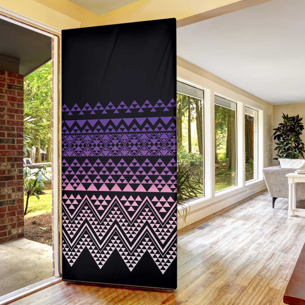 Maori Niho Taniwha Te Wheiao Door Cover Waiporoporo - Aussie Hoodie