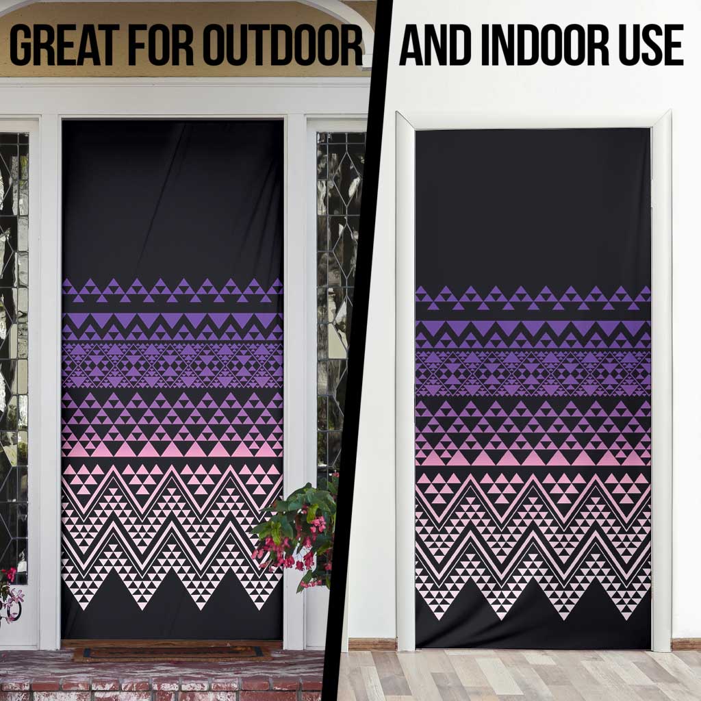 Maori Niho Taniwha Te Wheiao Door Cover Waiporoporo - Aussie Hoodie