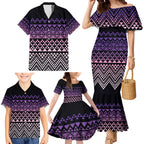 Maori Niho Taniwha Te Wheiao Family Matching Mermaid Dress and Hawaiian Shirt Waiporoporo - Aussie Hoodie