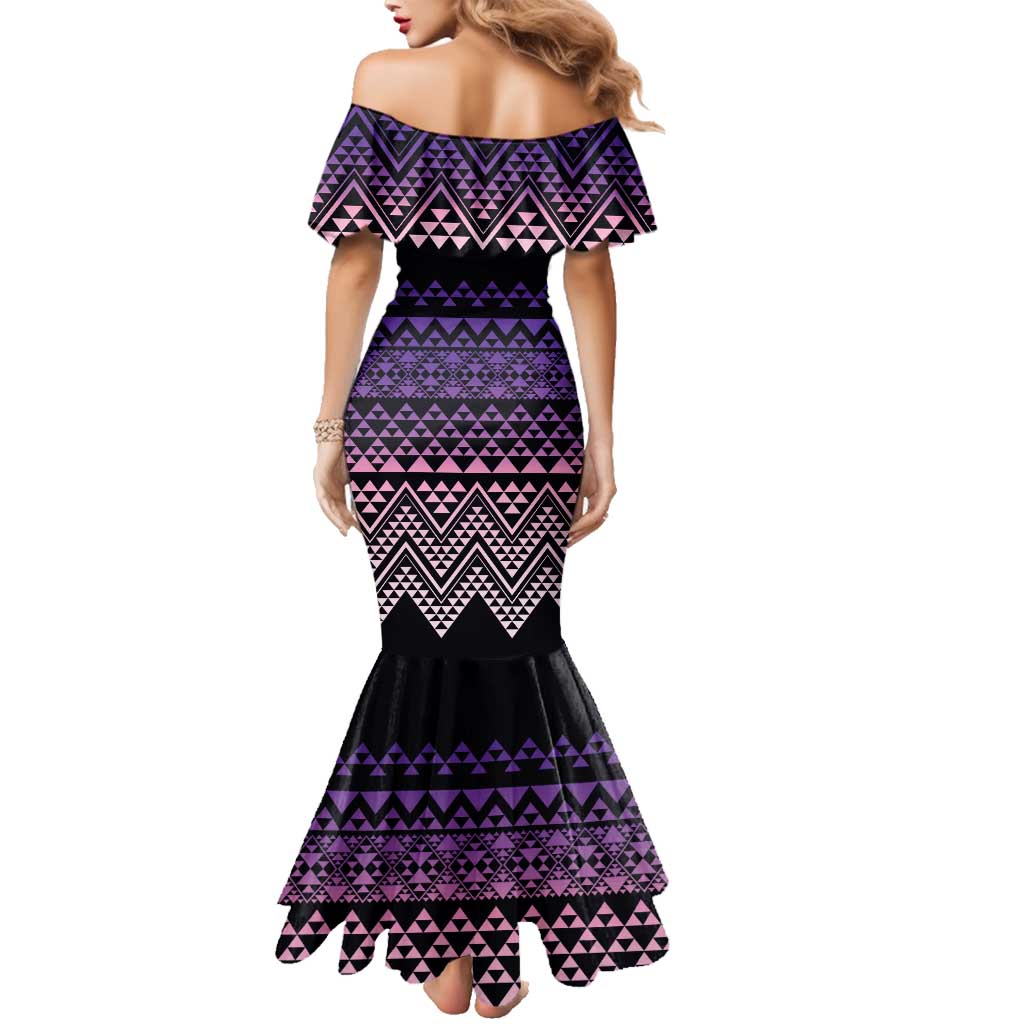 Maori Niho Taniwha Te Wheiao Family Matching Mermaid Dress and Hawaiian Shirt Waiporoporo - Aussie Hoodie
