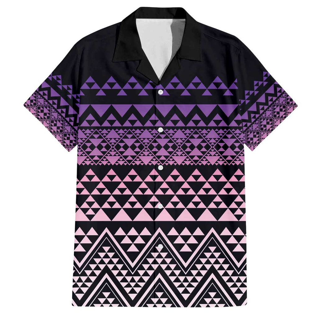 Maori Niho Taniwha Te Wheiao Family Matching Off The Shoulder Long Sleeve Dress and Hawaiian Shirt Waiporoporo - Aussie Hoodie