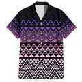 Maori Niho Taniwha Te Wheiao Family Matching Off The Shoulder Long Sleeve Dress and Hawaiian Shirt Waiporoporo - Aussie Hoodie