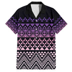 Maori Niho Taniwha Te Wheiao Family Matching Off The Shoulder Long Sleeve Dress and Hawaiian Shirt Waiporoporo - Aussie Hoodie