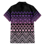 Maori Niho Taniwha Te Wheiao Family Matching Off The Shoulder Long Sleeve Dress and Hawaiian Shirt Waiporoporo - Aussie Hoodie