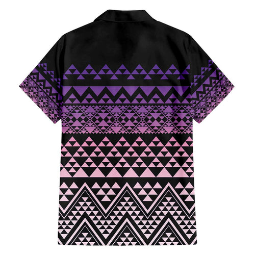 Maori Niho Taniwha Te Wheiao Family Matching Off The Shoulder Long Sleeve Dress and Hawaiian Shirt Waiporoporo - Aussie Hoodie
