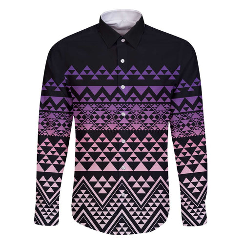 Maori Niho Taniwha Te Wheiao Family Matching Off The Shoulder Long Sleeve Dress and Hawaiian Shirt Waiporoporo - Aussie Hoodie