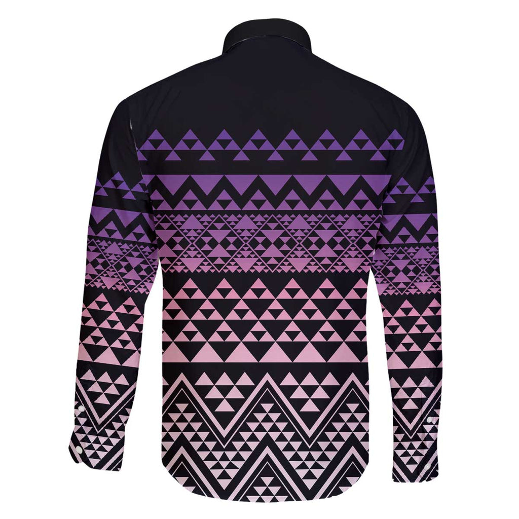 Maori Niho Taniwha Te Wheiao Family Matching Off The Shoulder Long Sleeve Dress and Hawaiian Shirt Waiporoporo - Aussie Hoodie
