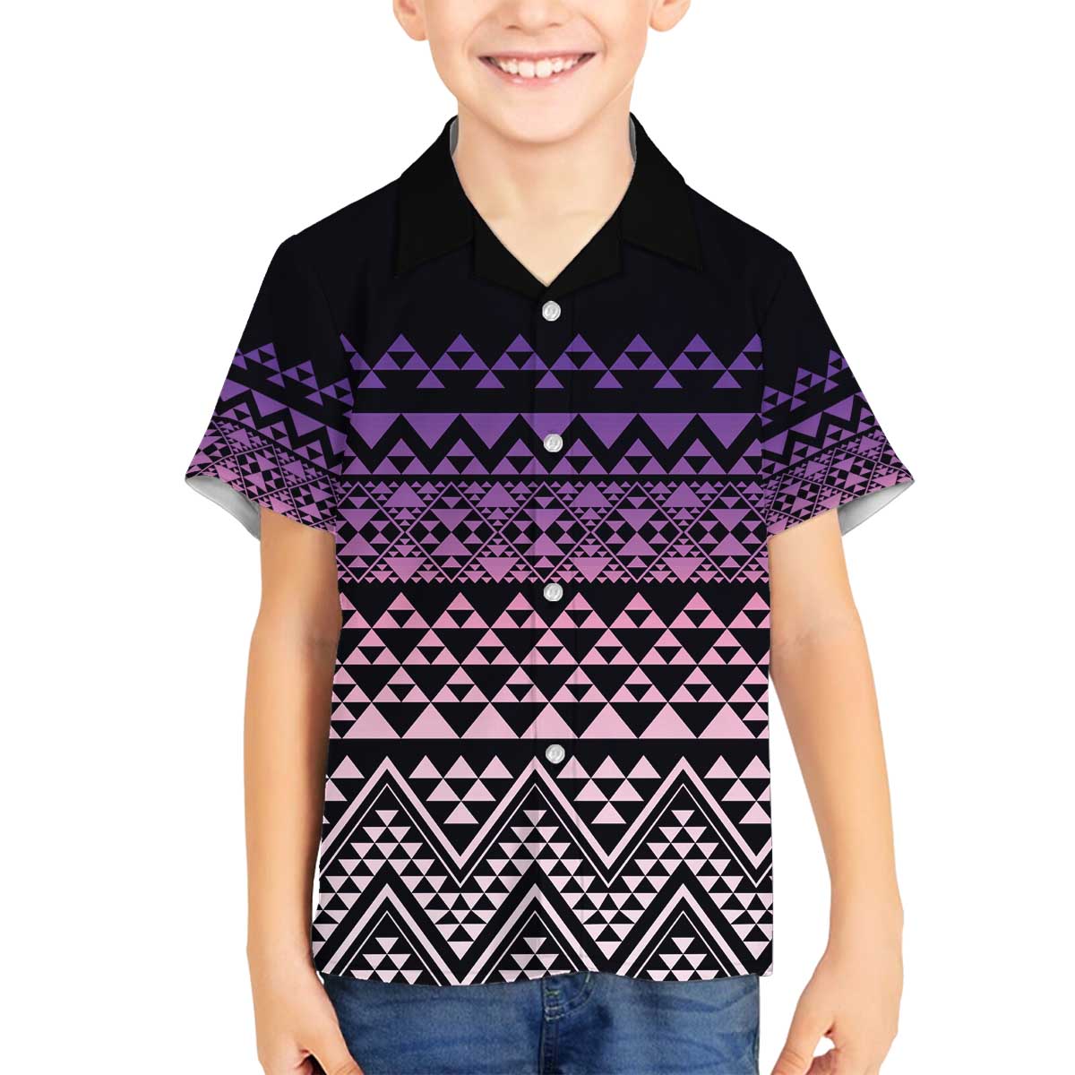 Maori Niho Taniwha Te Wheiao Family Matching Off The Shoulder Long Sleeve Dress and Hawaiian Shirt Waiporoporo - Aussie Hoodie