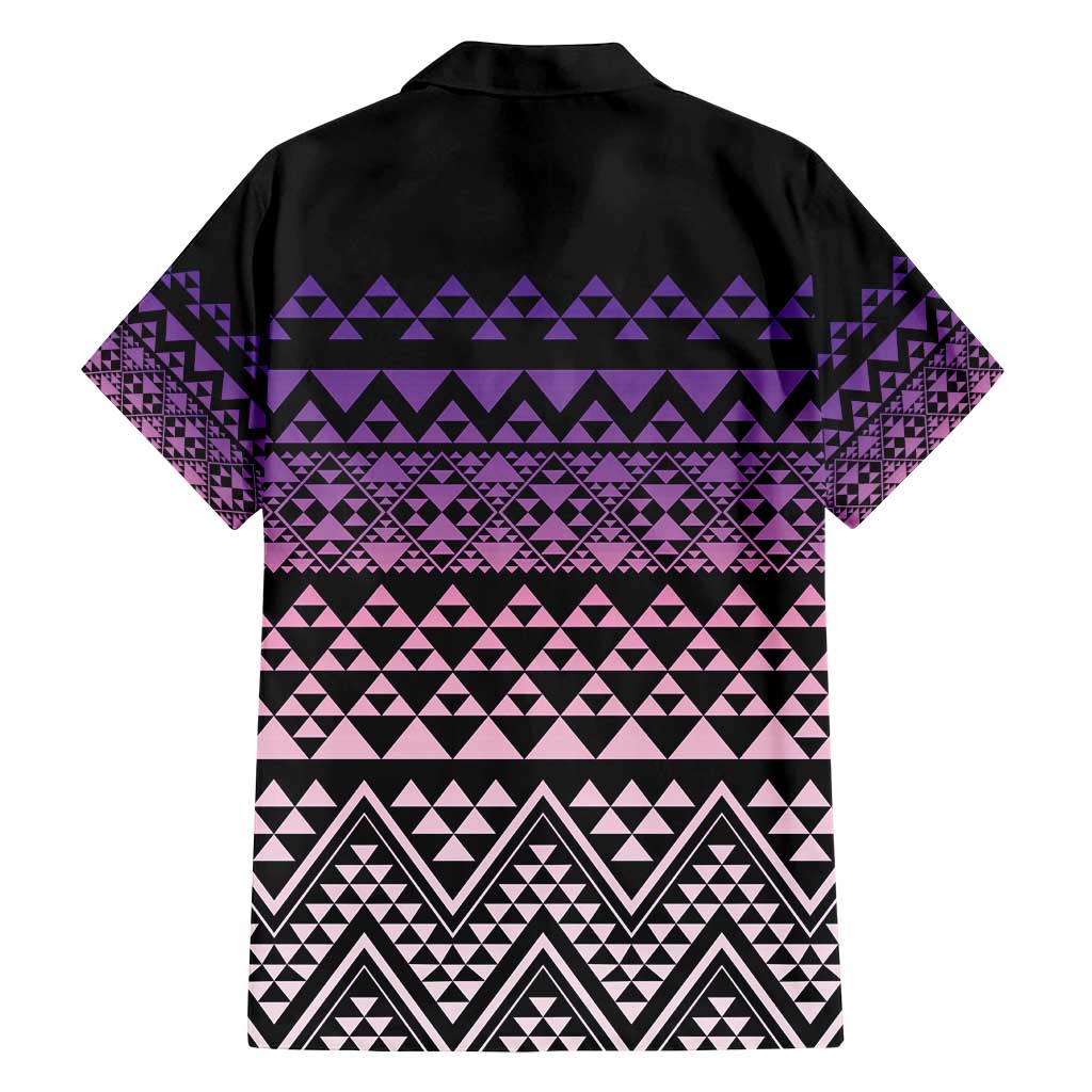 Maori Niho Taniwha Te Wheiao Family Matching Off Shoulder Short Dress and Hawaiian Shirt Waiporoporo - Aussie Hoodie
