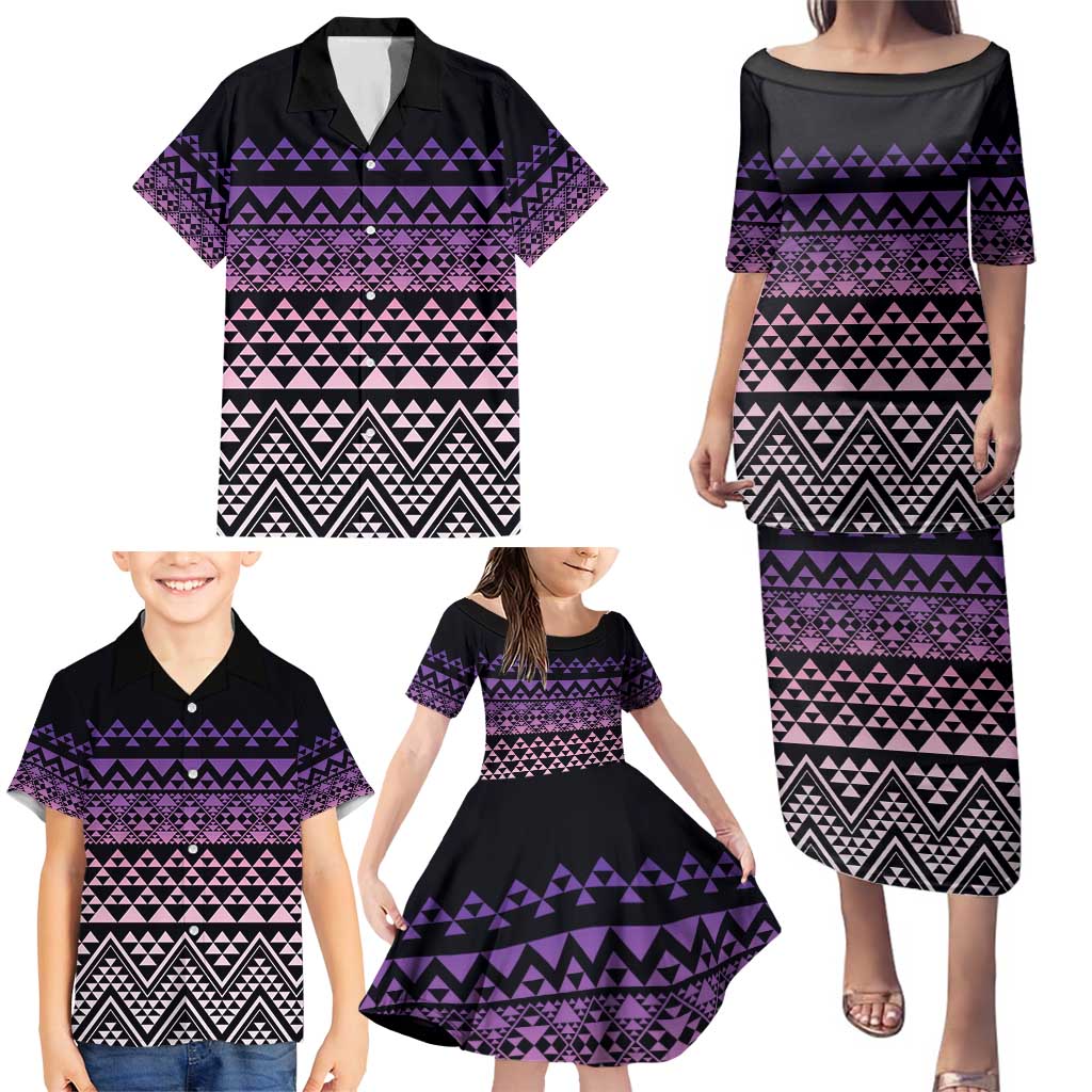 Maori Niho Taniwha Te Wheiao Family Matching Puletasi and Hawaiian Shirt Waiporoporo - Aussie Hoodie