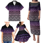 Maori Niho Taniwha Te Wheiao Family Matching Puletasi and Hawaiian Shirt Waiporoporo - Aussie Hoodie
