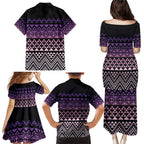 Maori Niho Taniwha Te Wheiao Family Matching Puletasi and Hawaiian Shirt Waiporoporo - Aussie Hoodie