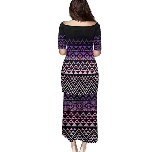 Maori Niho Taniwha Te Wheiao Family Matching Puletasi and Hawaiian Shirt Waiporoporo - Aussie Hoodie