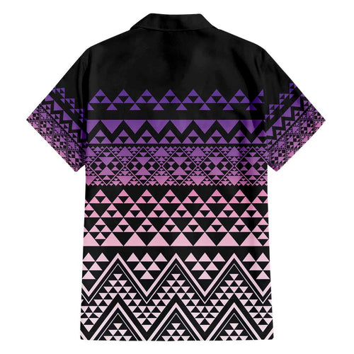 Maori Niho Taniwha Te Wheiao Family Matching Short Sleeve Bodycon Dress and Hawaiian Shirt Waiporoporo - Aussie Hoodie