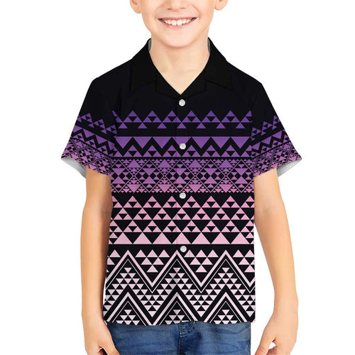 Maori Niho Taniwha Te Wheiao Family Matching Short Sleeve Bodycon Dress and Hawaiian Shirt Waiporoporo - Aussie Hoodie