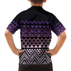 Maori Niho Taniwha Te Wheiao Family Matching Tank Maxi Dress and Hawaiian Shirt Waiporoporo - Aussie Hoodie