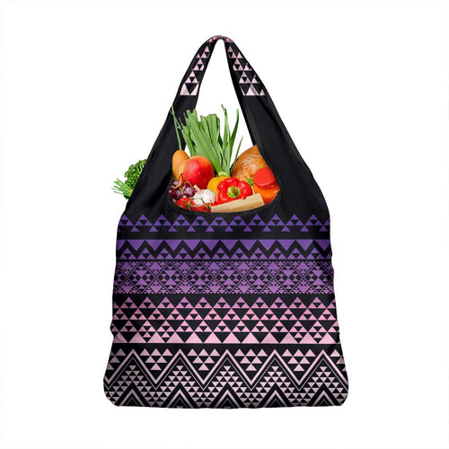 Maori Niho Taniwha Te Wheiao Grocery Bag Waiporoporo - Aussie Hoodie