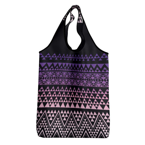Maori Niho Taniwha Te Wheiao Grocery Bag Waiporoporo - Aussie Hoodie