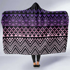 Maori Niho Taniwha Te Wheiao Hooded Blanket Waiporoporo - Aussie Hoodie