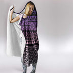 Maori Niho Taniwha Te Wheiao Hooded Blanket Waiporoporo - Aussie Hoodie