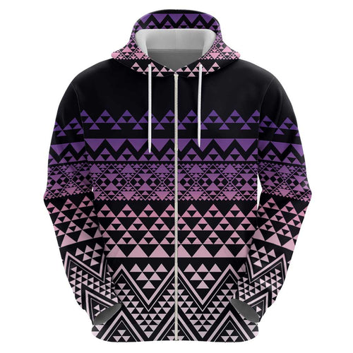 Maori Niho Taniwha Te Wheiao Hoodie Waiporoporo - Aussie Hoodie