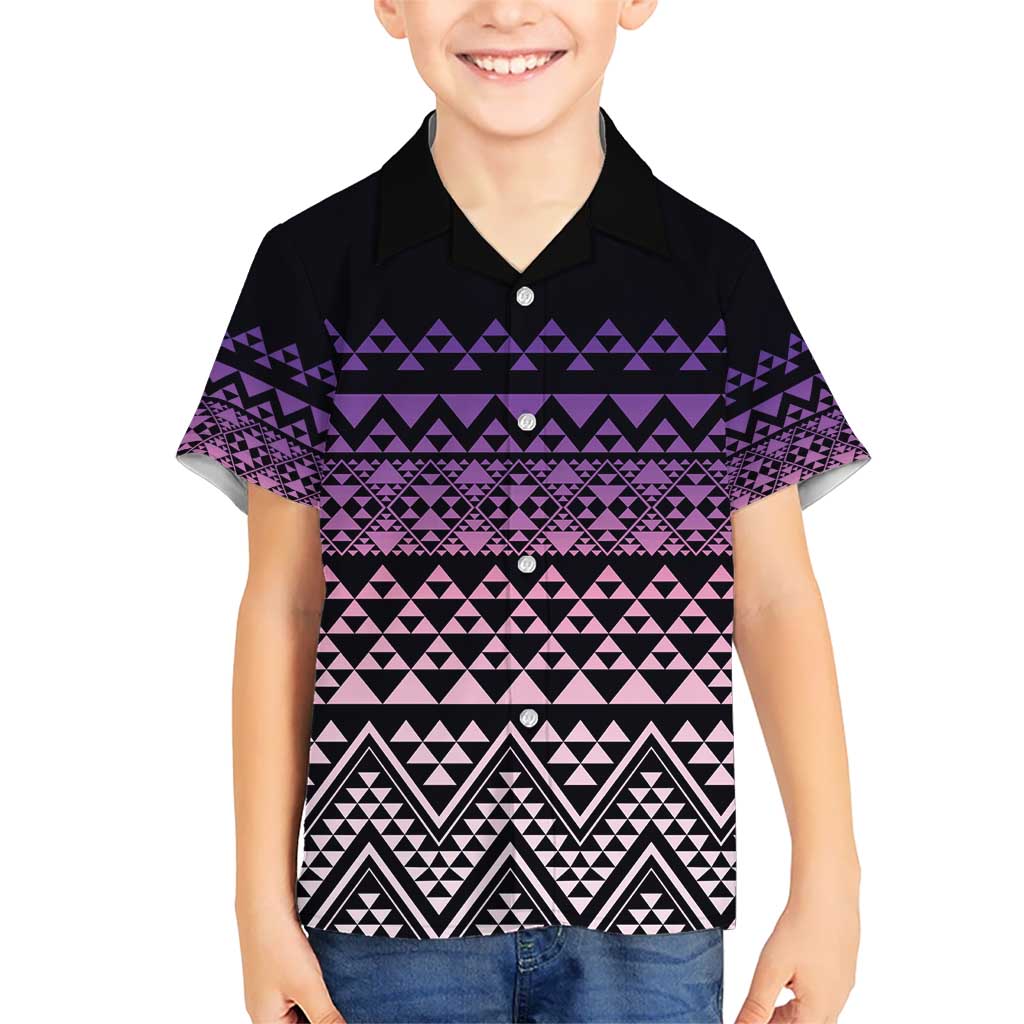 Maori Niho Taniwha Te Wheiao Kid Hawaiian Shirt Waiporoporo - Aussie Hoodie