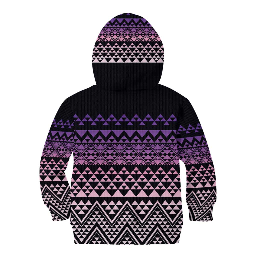 Maori Niho Taniwha Te Wheiao Kid Hoodie Waiporoporo - Aussie Hoodie