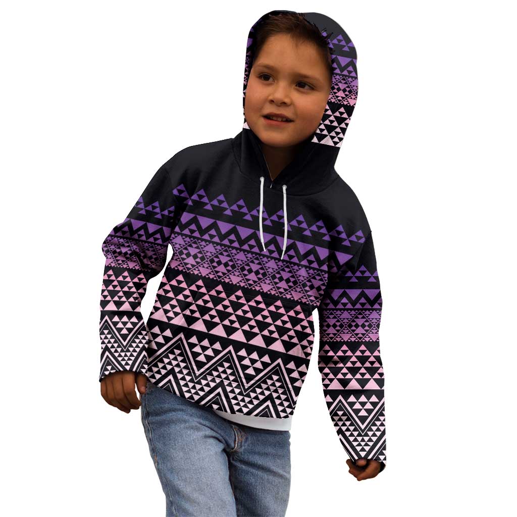 Maori Niho Taniwha Te Wheiao Kid Hoodie Waiporoporo - Aussie Hoodie