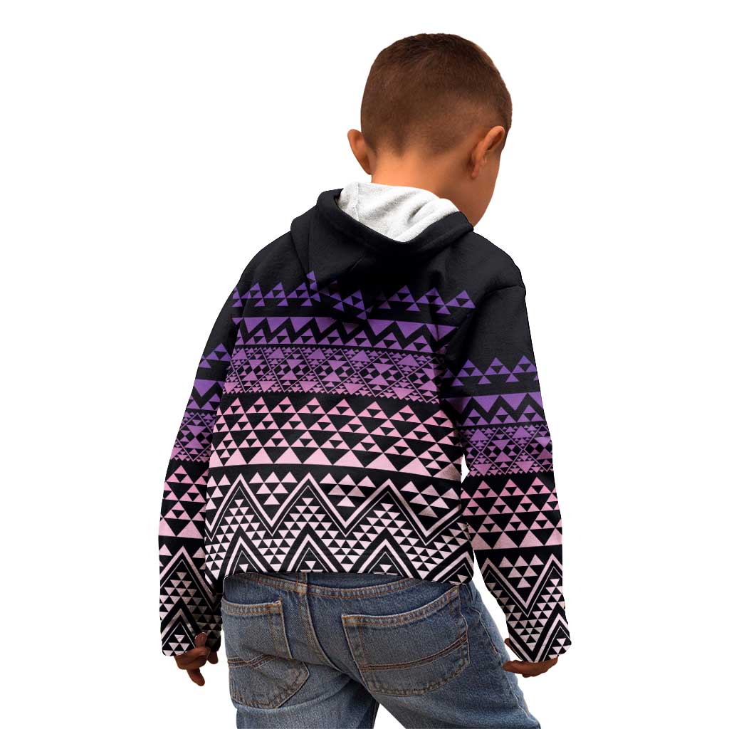 Maori Niho Taniwha Te Wheiao Kid Hoodie Waiporoporo - Aussie Hoodie