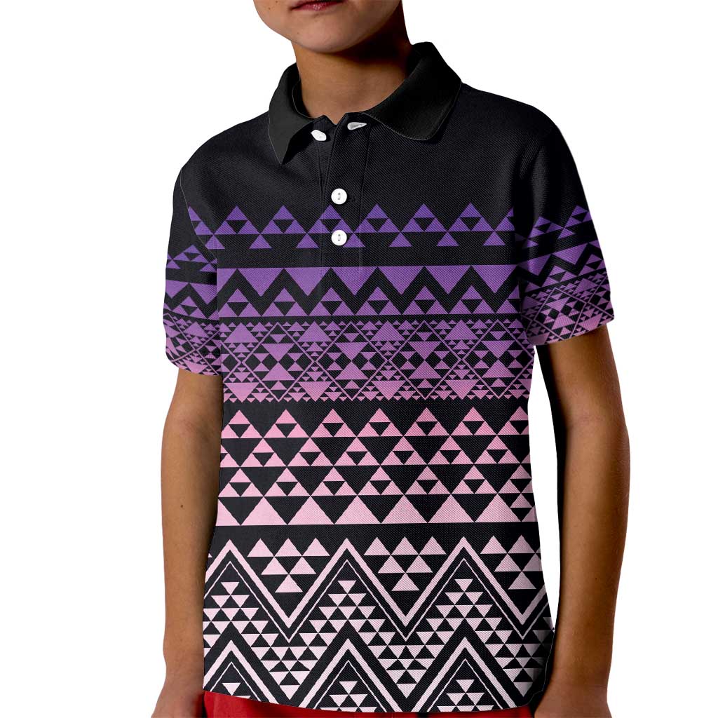 Maori Niho Taniwha Te Wheiao Kid Polo Shirt Waiporoporo - Aussie Hoodie