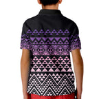 Maori Niho Taniwha Te Wheiao Kid Polo Shirt Waiporoporo - Aussie Hoodie