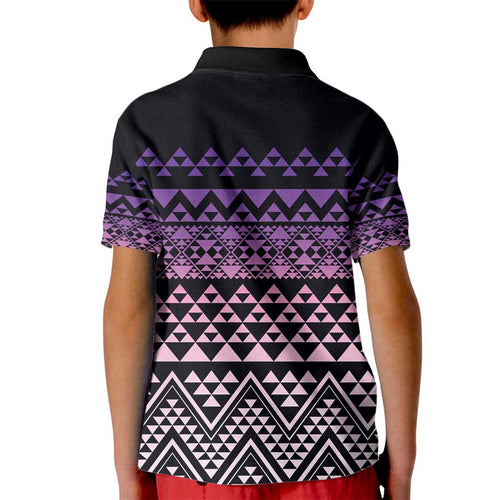 Maori Niho Taniwha Te Wheiao Kid Polo Shirt Waiporoporo - Aussie Hoodie