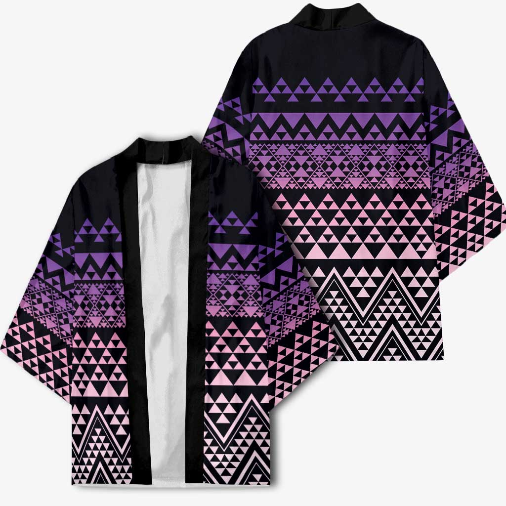 Maori Niho Taniwha Te Wheiao Kimono Waiporoporo - Aussie Hoodie