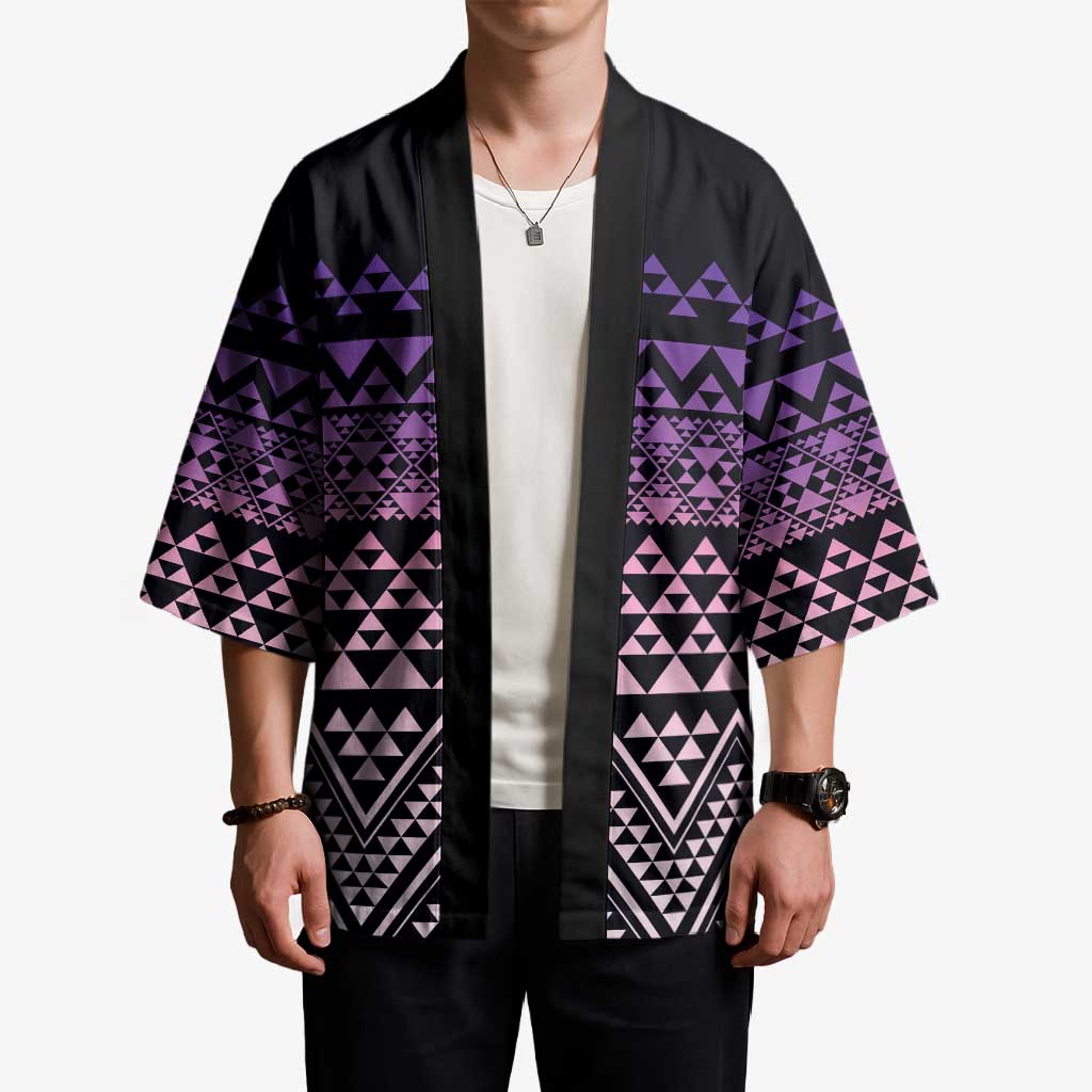 Maori Niho Taniwha Te Wheiao Kimono Waiporoporo - Aussie Hoodie