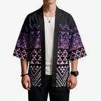 Maori Niho Taniwha Te Wheiao Kimono Waiporoporo - Aussie Hoodie