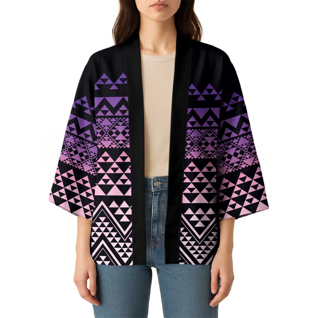 Maori Niho Taniwha Te Wheiao Kimono Waiporoporo - Aussie Hoodie