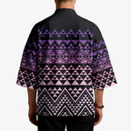 Maori Niho Taniwha Te Wheiao Kimono Waiporoporo - Aussie Hoodie